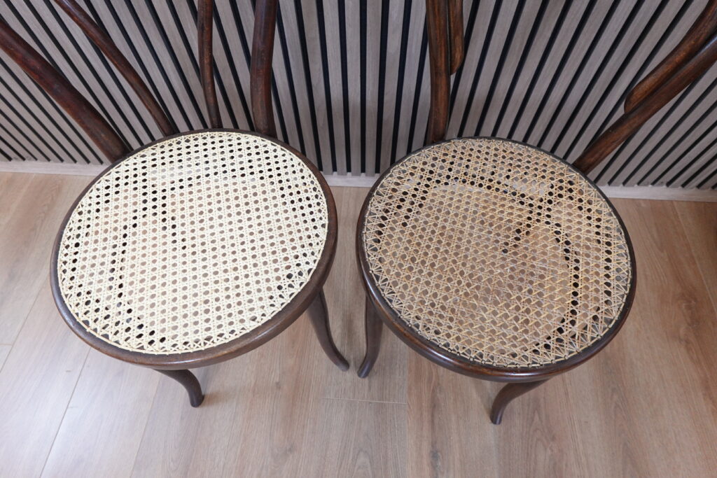 Confronto tra paglia di Vienna fresca (colore chiaro) e paglia vecchia o colorata (colore scuro)